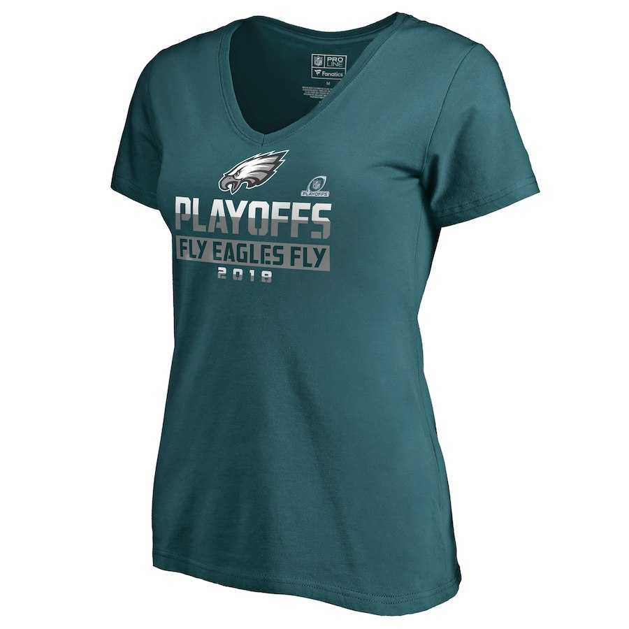 Women Eagles Green Green 2018 NFL Playoffs Fly Eagles Fly T-Shirt,We sell and wholesale Women Eagles Green Green 2018 NFL Playoffs Fly Eagles Fly T-Shirt on line form chian!